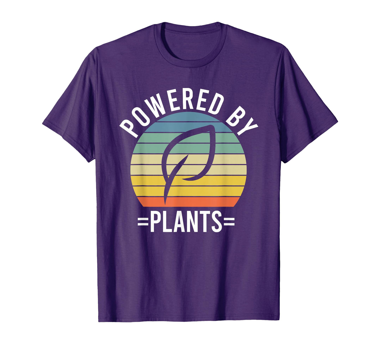 Powered By Plants Vegetarian Vegan Workout Plant Powered T-Shirt
