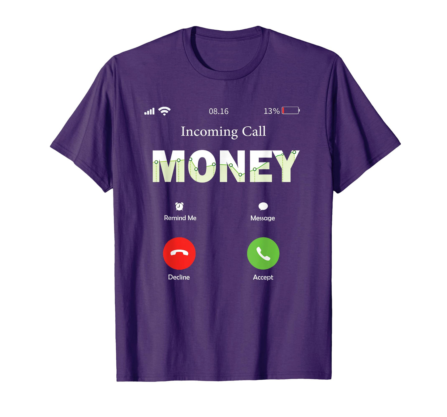 Incoming Call Money Is Calling monopoly money T-Shirt