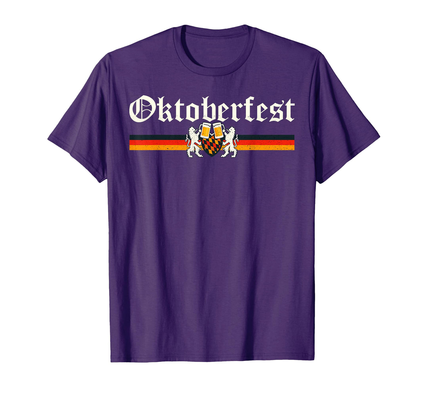Vintage Octoberfest German Drinking Festival Lion Men Women T-Shirt