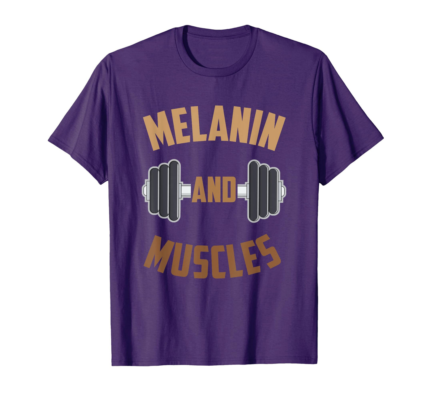 Melanin and Muscles Black Fitness Gift T-Shirt