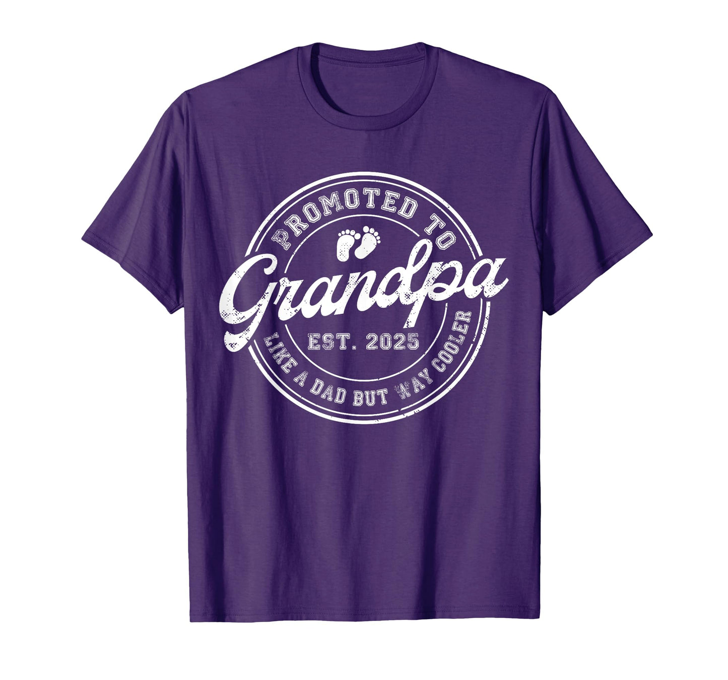 Promoted to Grandpa Est 2025 Soon to be Grandpa Fathers Day T-Shirt
