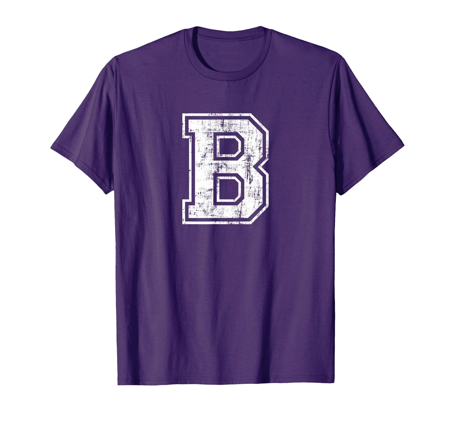 Letter B Uppercase Alphabet Initial School College Varsity T-Shirt
