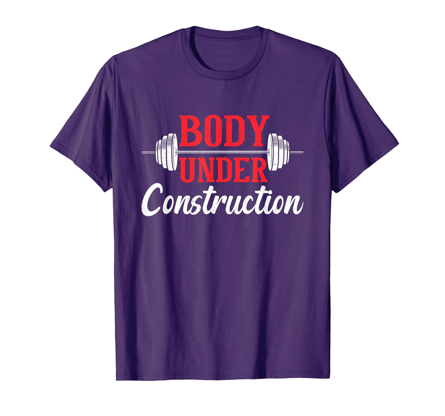 Body Under Construction Fitness Exercise Workout Gym Freak T-Shirt
