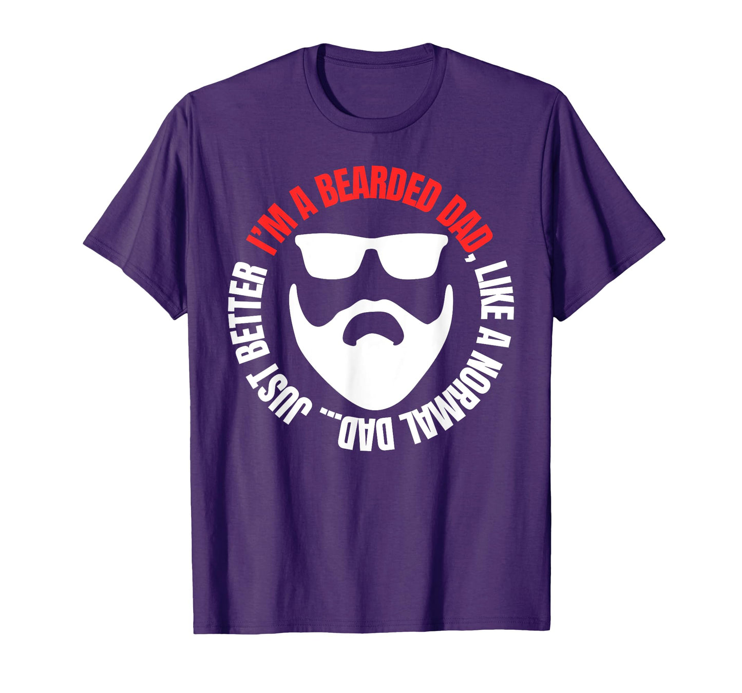 Bearded Dad Shirt Mens Beard Humor Funny T-shirt Superhero T-Shirt