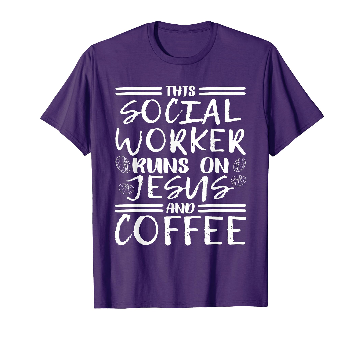 This Social Worker Runs On Jesus, Christian Social Worker T-Shirt