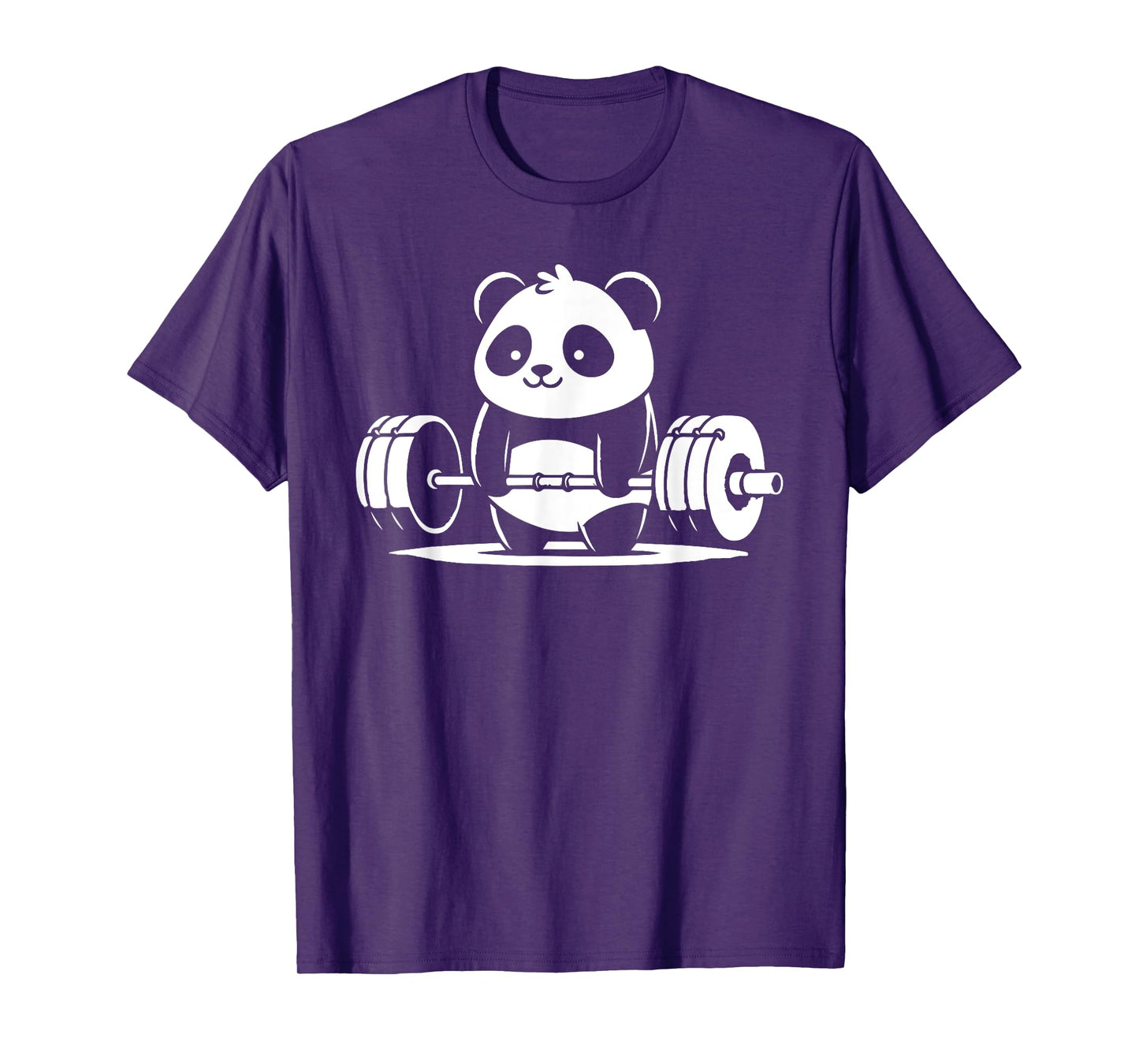 Panda Bear Lifting, Cute Kawaii Anime Gym Workout Fitness T-Shirt