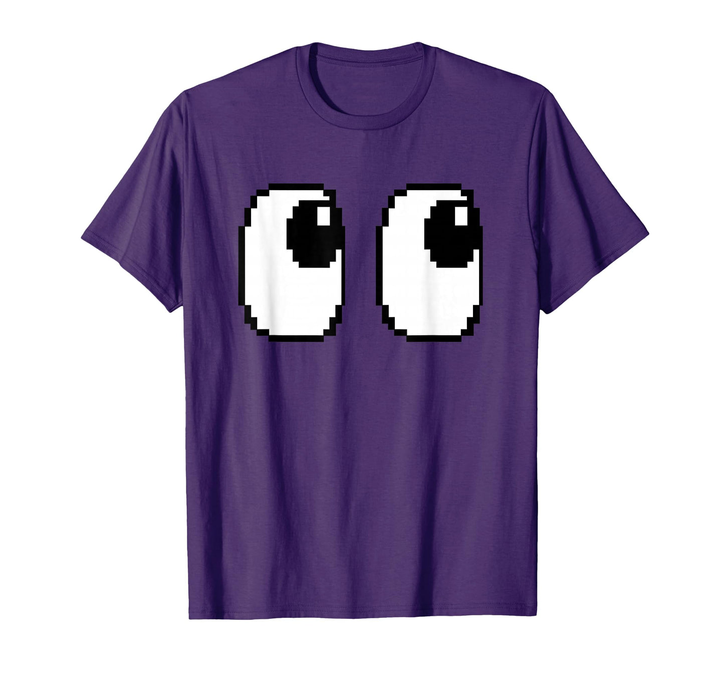 Pixel Ghost Eyes Halloween Game Group Costume T-Shirt