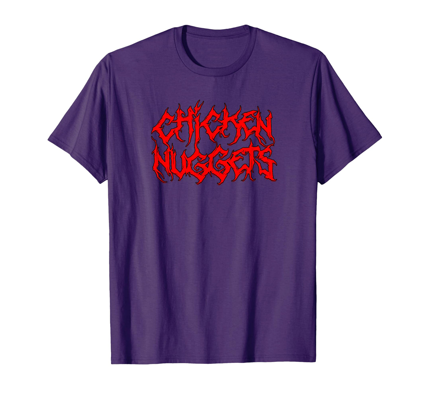 CHICKEN NUGGETS Heavy Metal Band Parody Fast Food Vintage T-Shirt