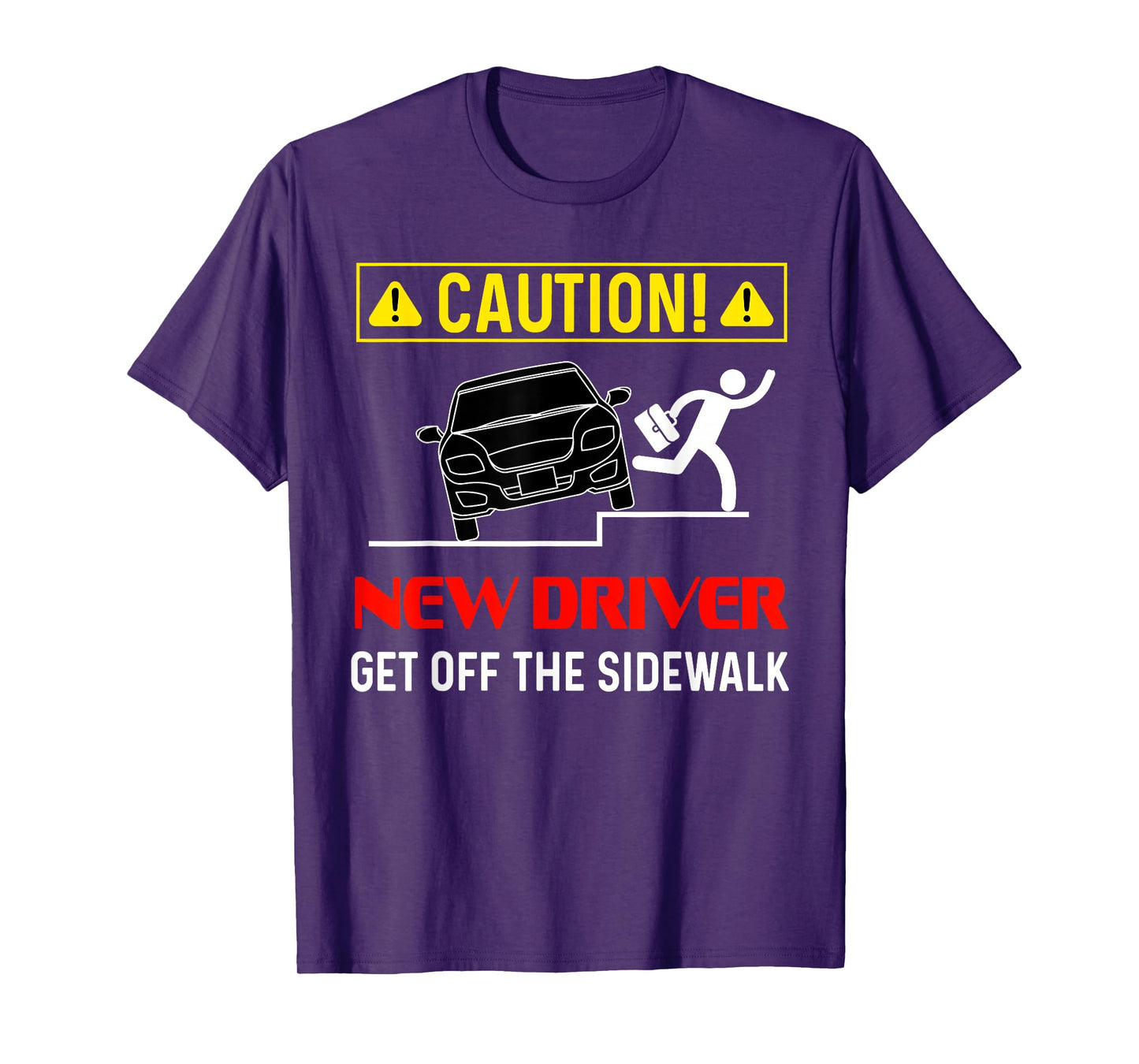 Caution New Driver Funny Student Learner's Permit Licensed T-Shirt