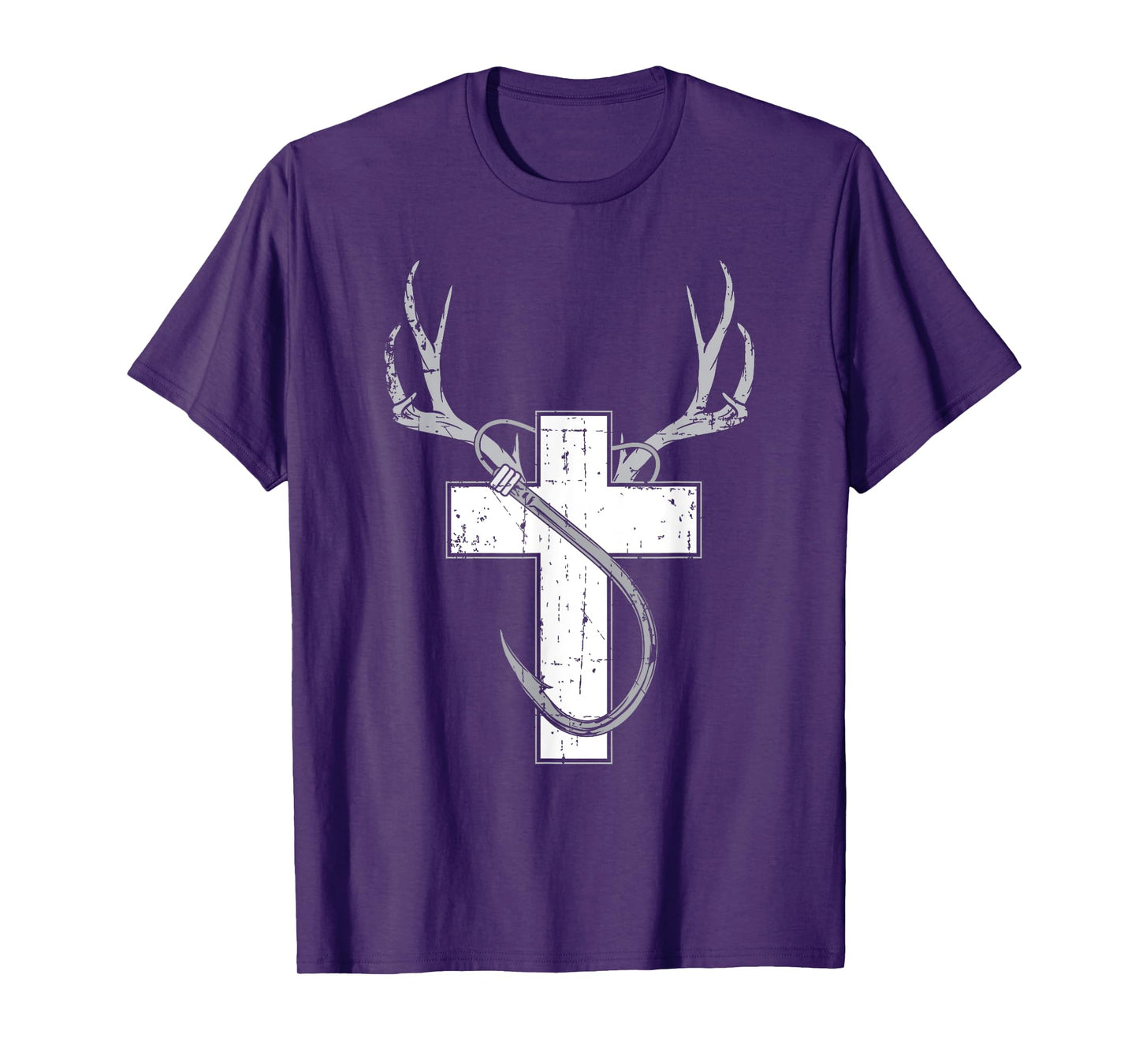 Cool Religious Hunter Outdoor Fishermen Adventure Funny Christian Hunting Fishing Lover Gift T-Shirt