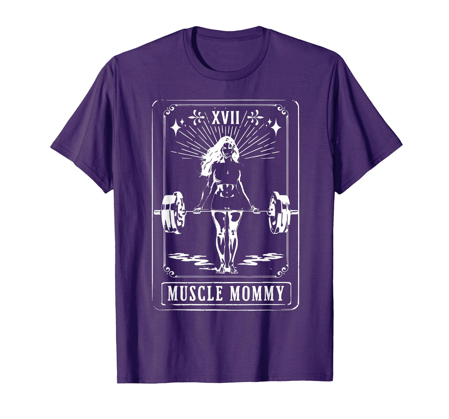 Fitness Workout Tarot Card Muscle Mommy Gym Women Girl T-Shirt
