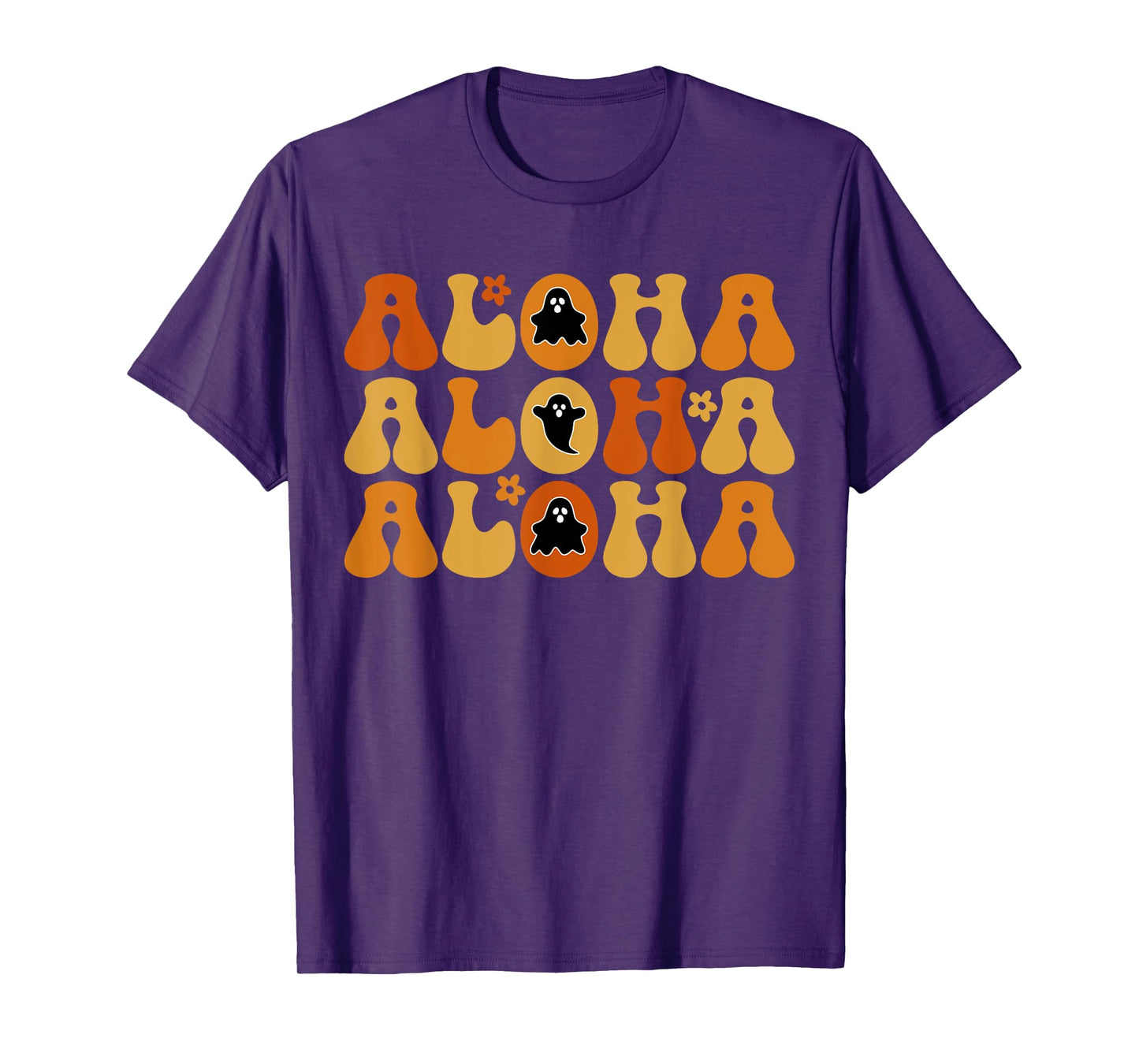 Cute Aloha Boo Ghost Halloween Tropical Spooky Hawai Trip T-Shirt