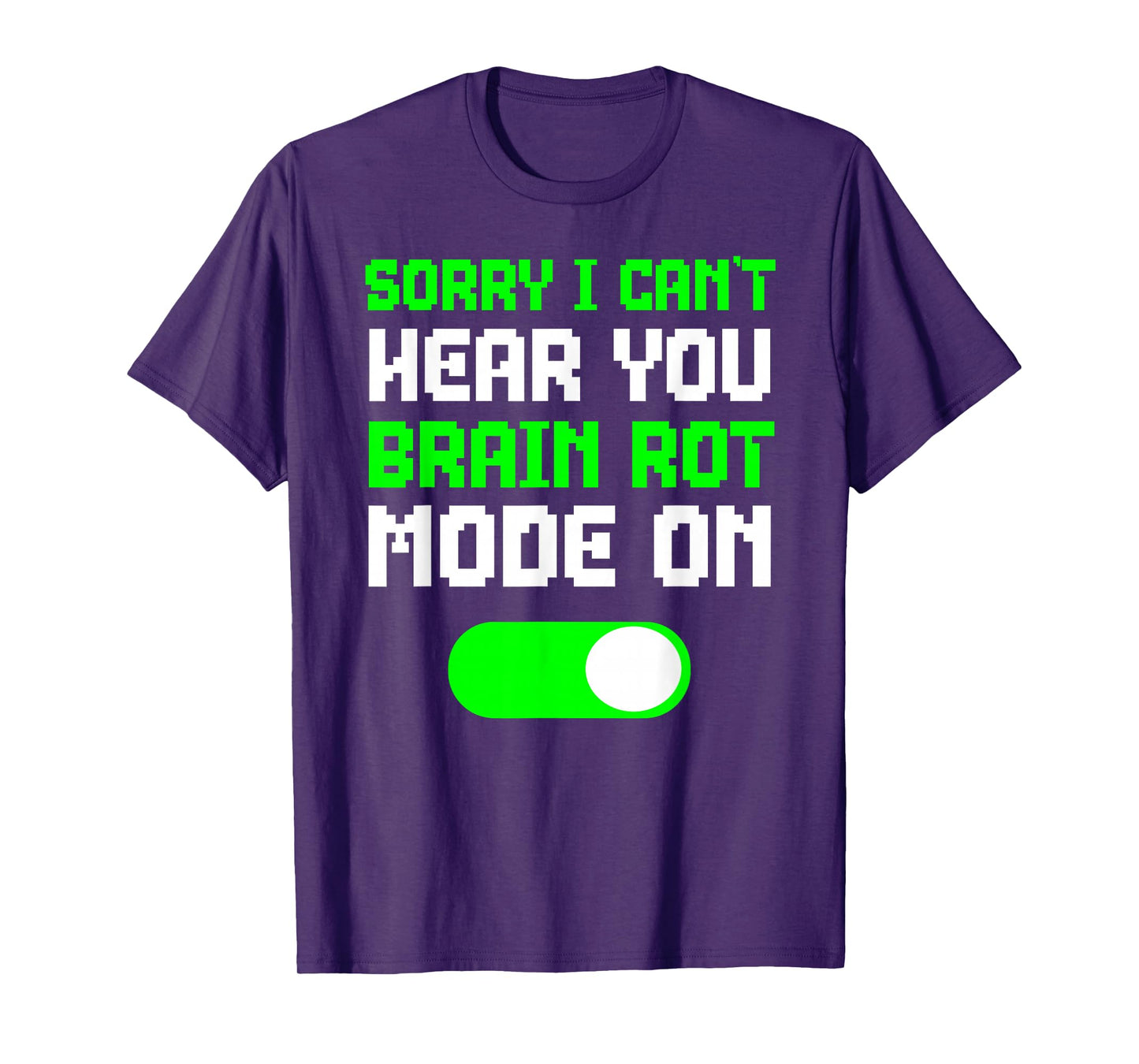 Brain Rot Shirt Kids Gamer Brainrot Mode On Funny Boys Teen T-Shirt