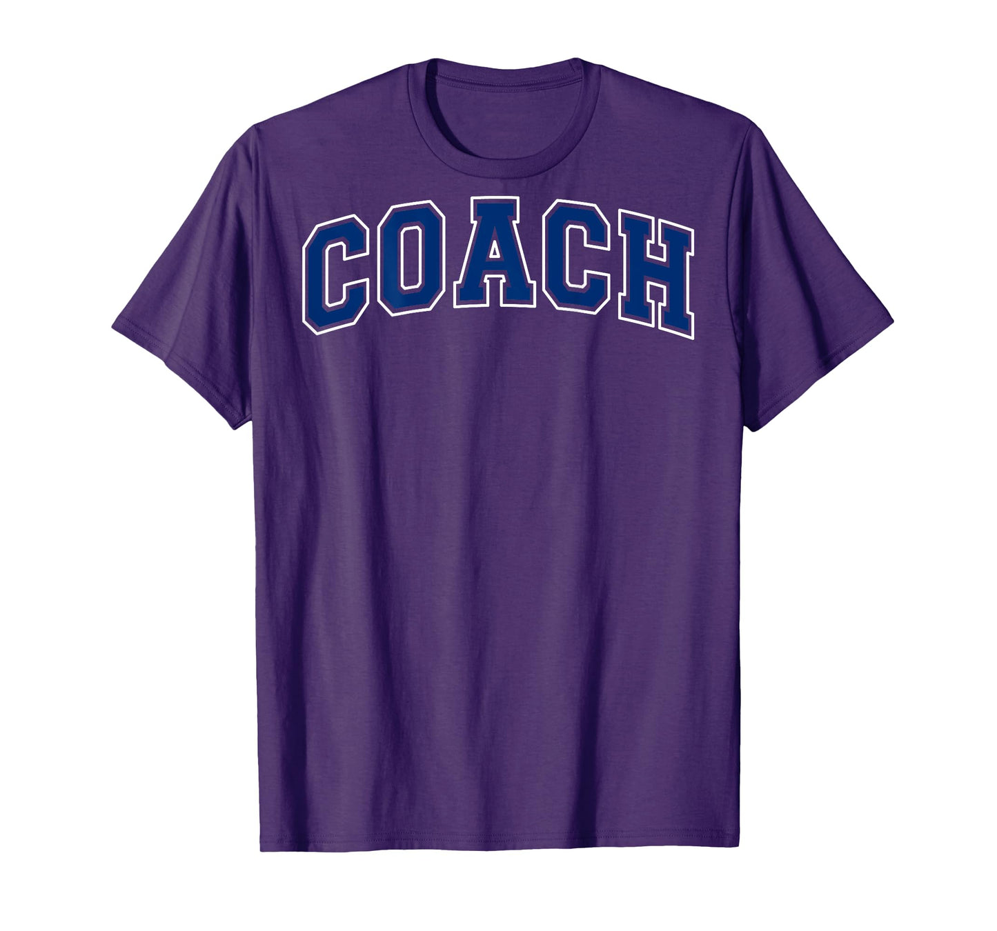Coach Sports Trainer Vintage Varsity Blue White on the back T-Shirt