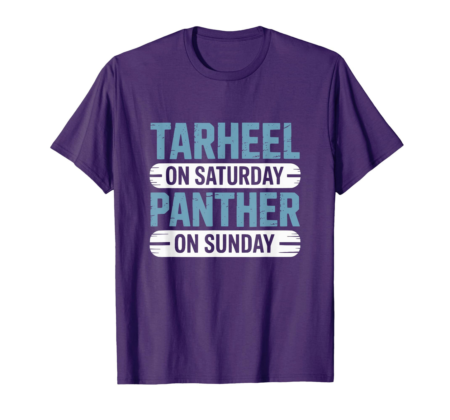 Tarheel on Saturday Panther on Sunday Fan Funny Vintage T-Shirt