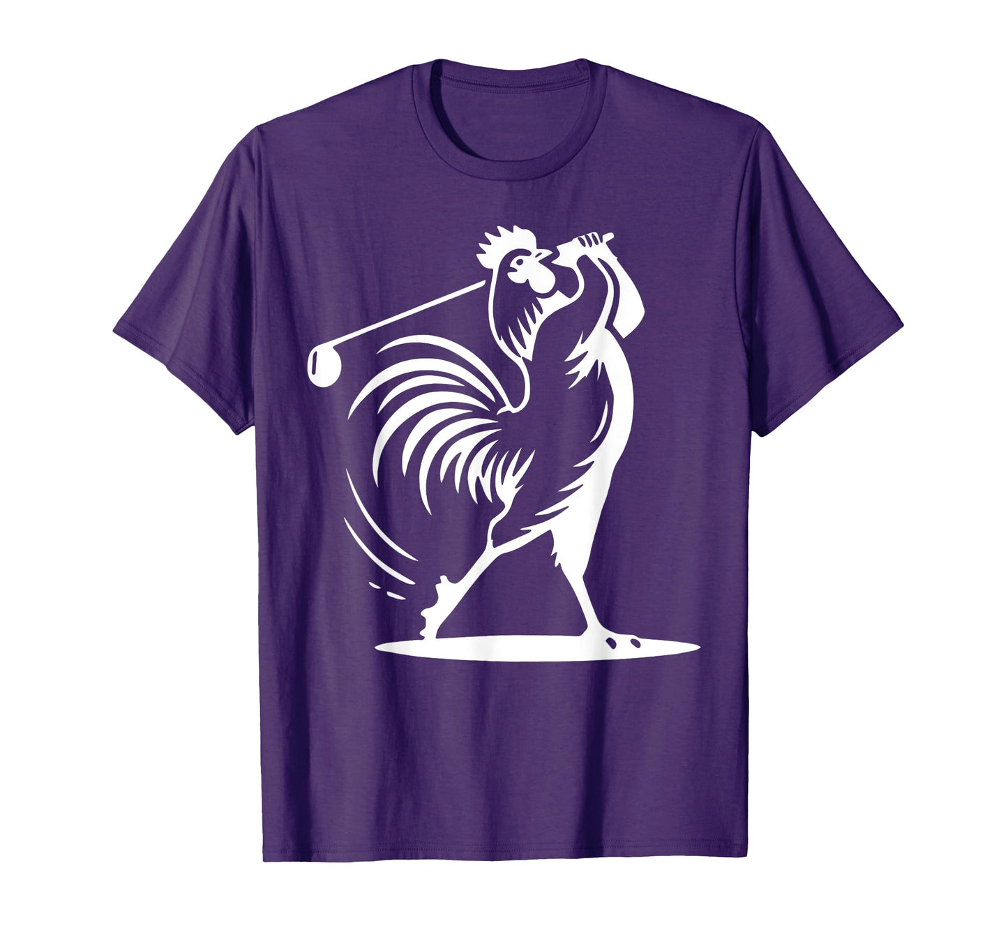 Vintage Rooster Playing Golf Golfer Golf Lover Game Day T-Shirt
