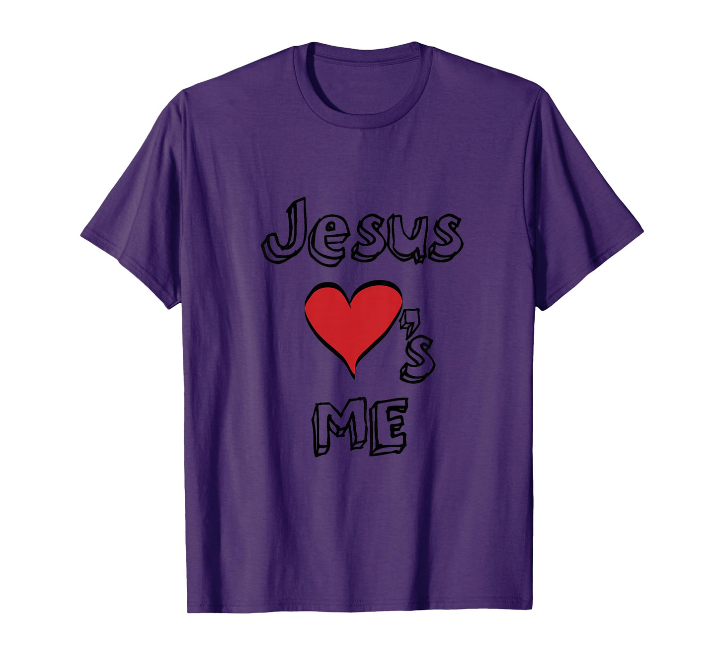 Jesus Loves Me Heart Boys Girls Youth Toddler Christian God T-Shirt
