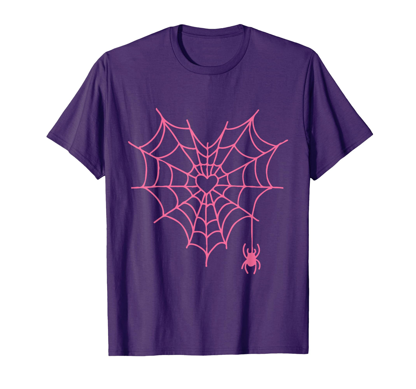 Heart spiderweb Halloween Design Horror shirt T-Shirt