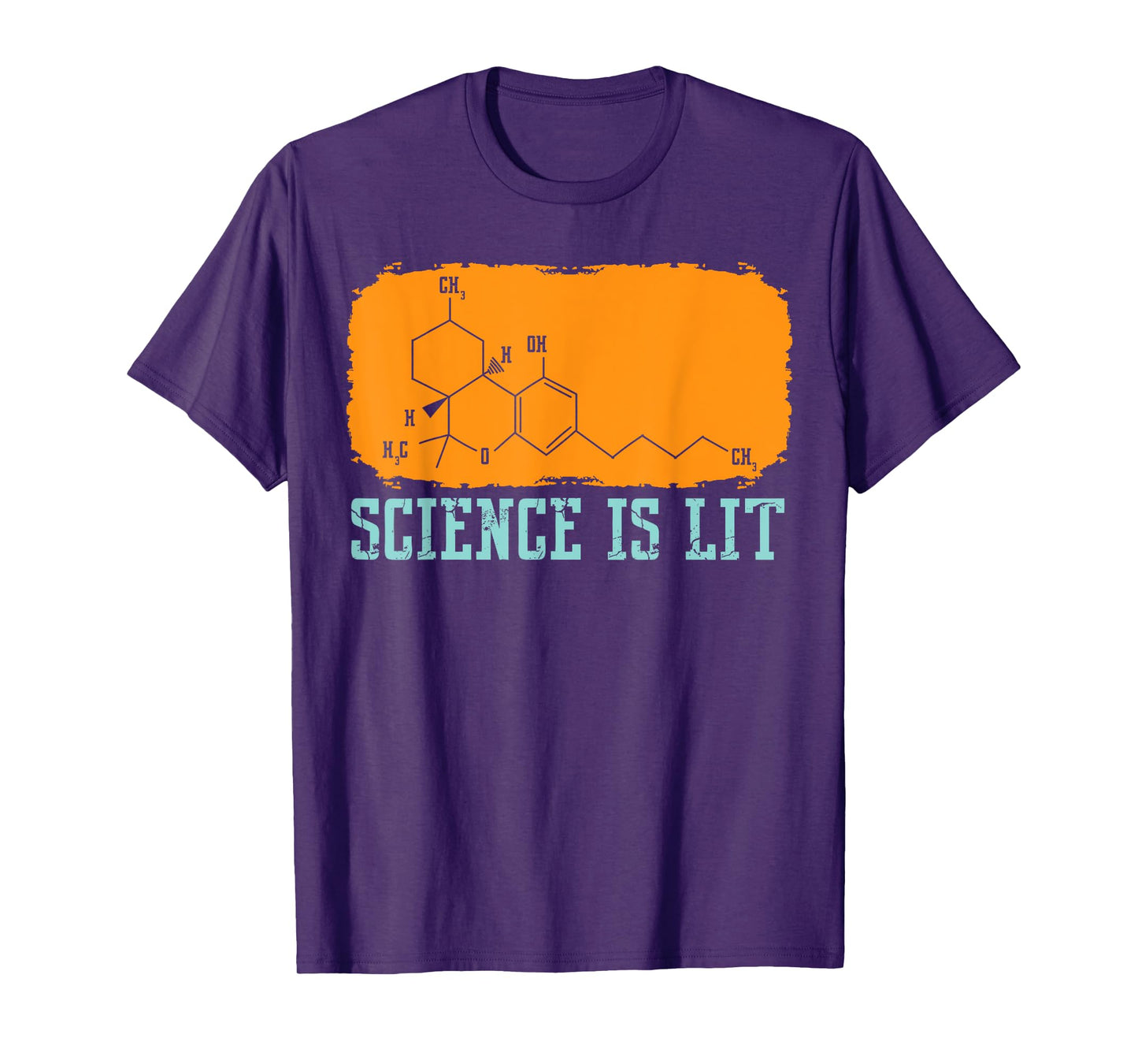 Funny THC Molecule Tetrahydrocannabinol Cannabis Science T-Shirt