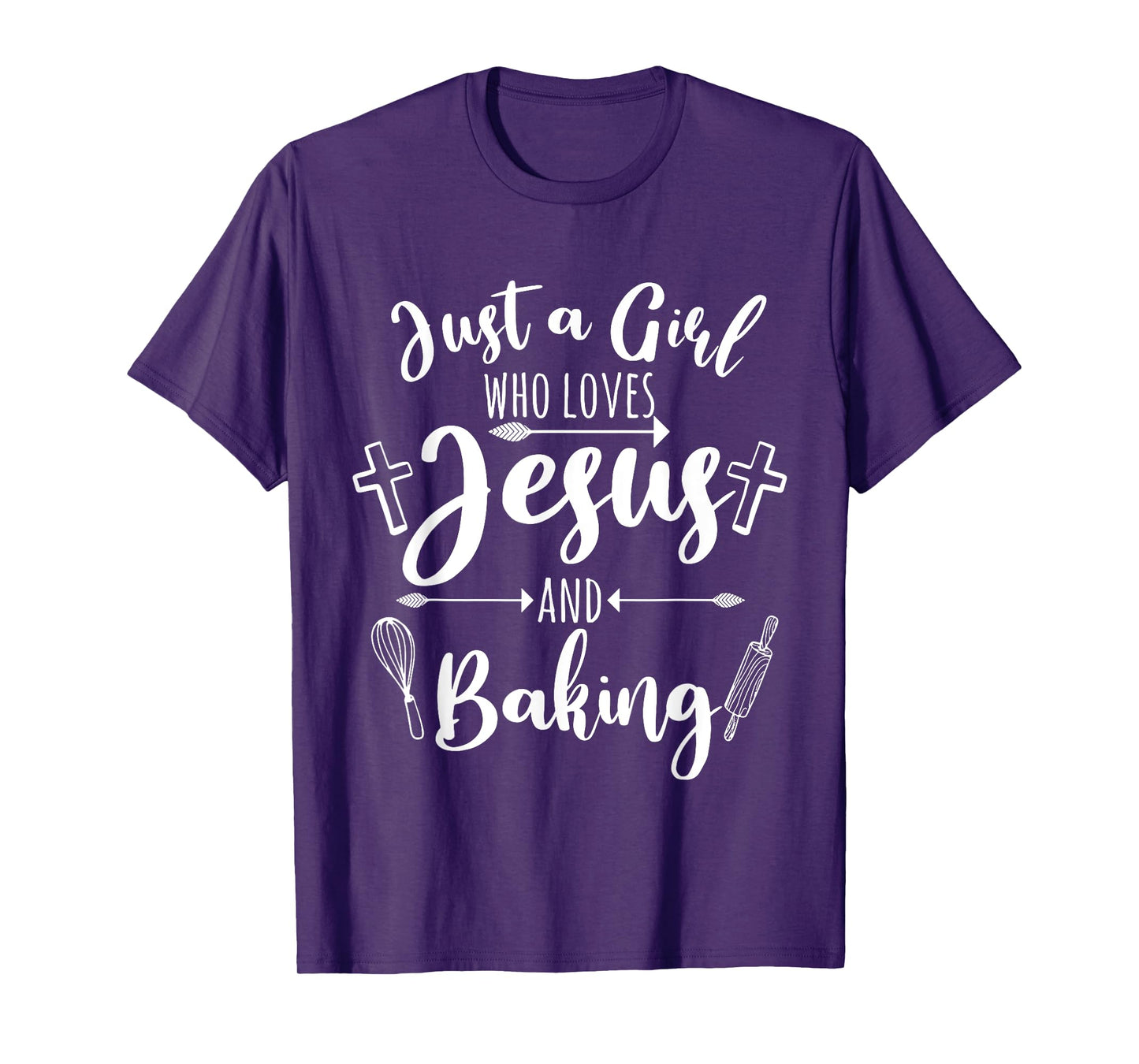 Funny Baking Baker Gift For Women Cool Jesus Christian Bake T-Shirt