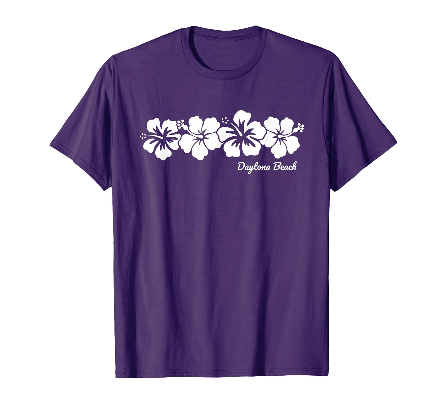 Daytona Beach Florida Hibiscus Flower Souvenir Mens Womens T-Shirt