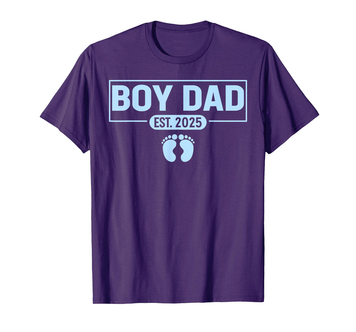 Men boy Dad Est 2025 Newborn Daddy Father baby boy son T-Shirt