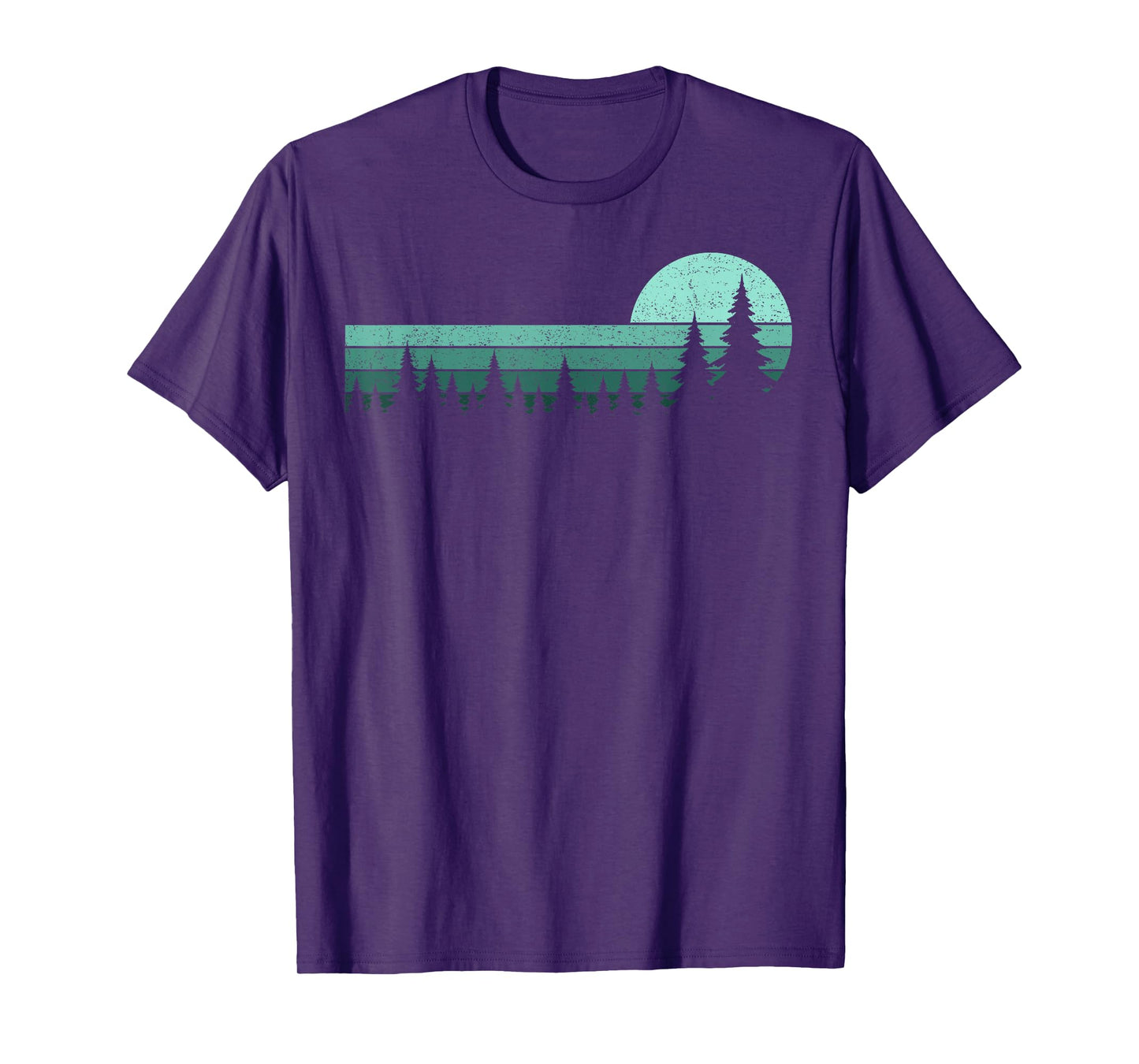 Trees Wildlife Nature Vintage Forest Pine Trees Men Women T-Shirt