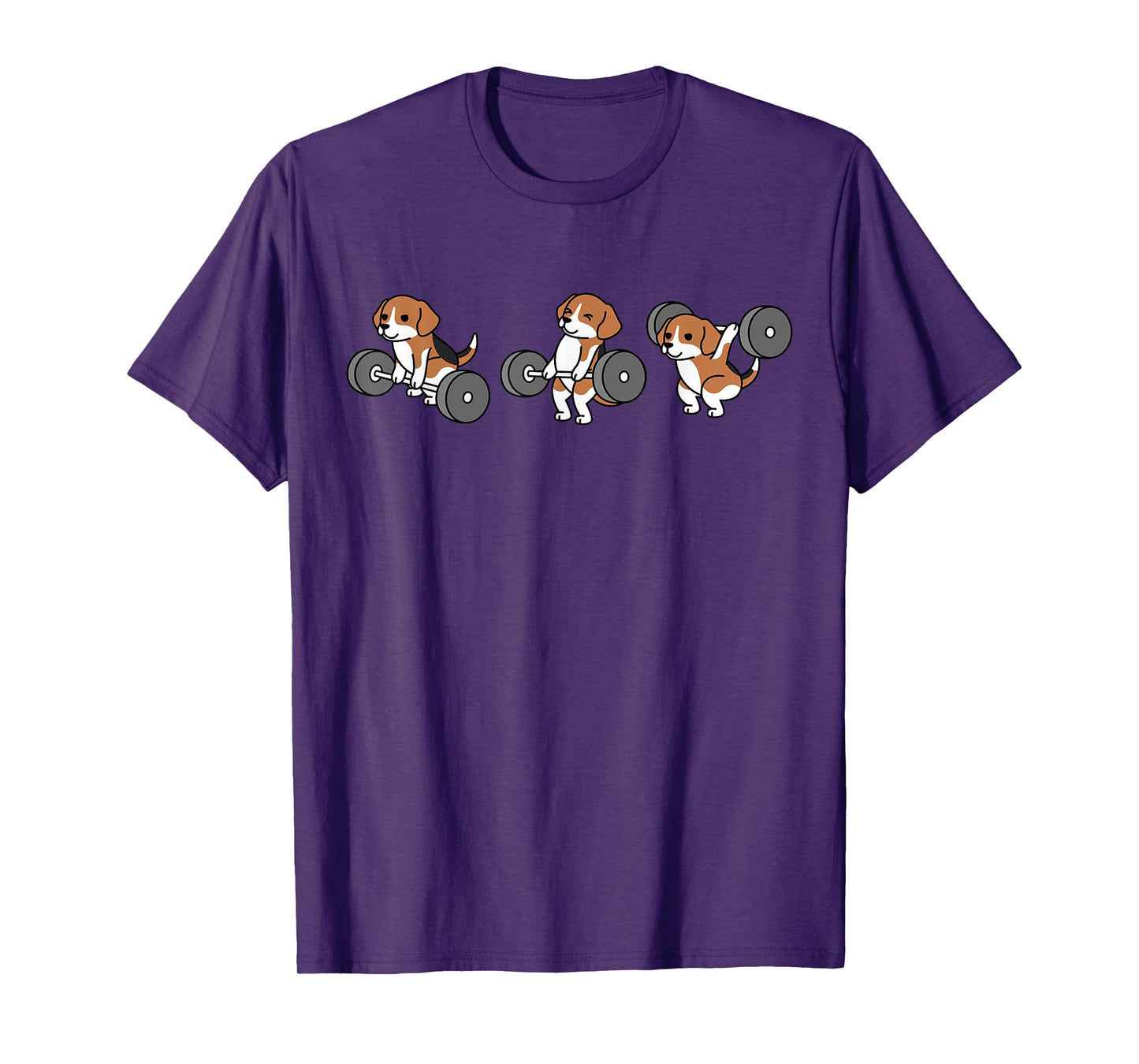 Weightlifting Beagle Dog T-Shirt