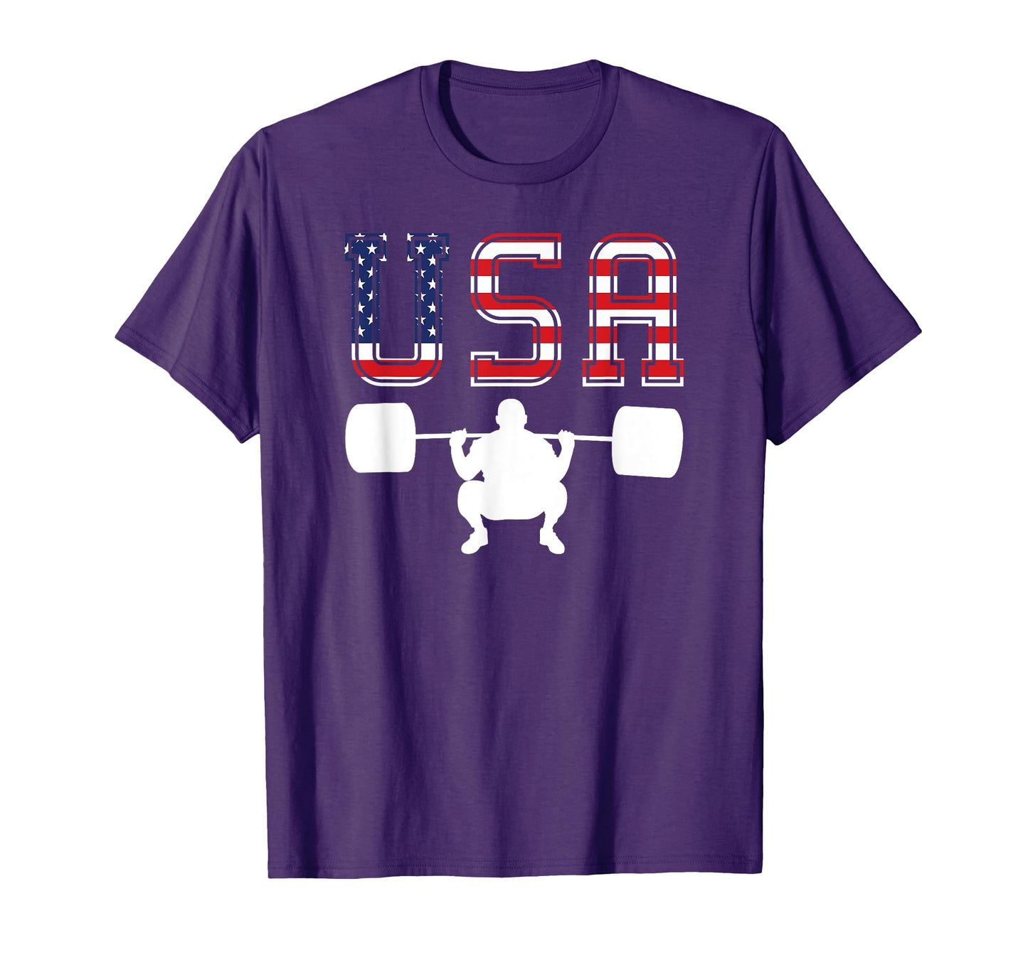 American Flag USA Weightlifting Sport Gift T-Shirt T-Shirt