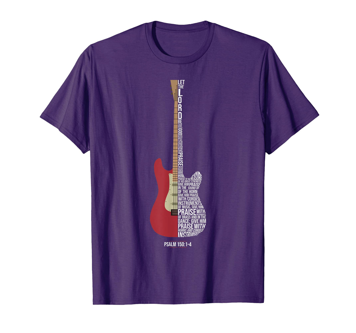 Praise him with strings - Psalm 150 - Electric Guitar Player T-Shirt