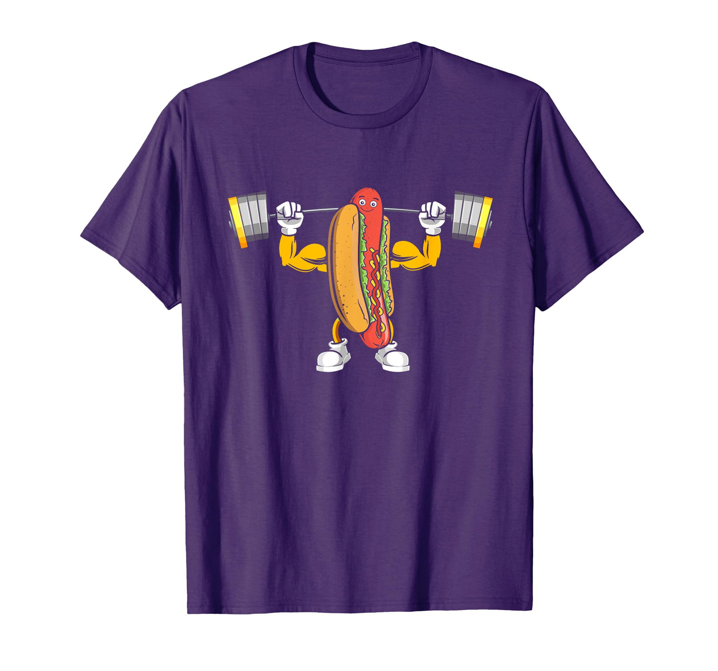 Muscular Hot Dog Deadlift Bodybuilding Fitness Fitness Gym Men Women T-Shirt