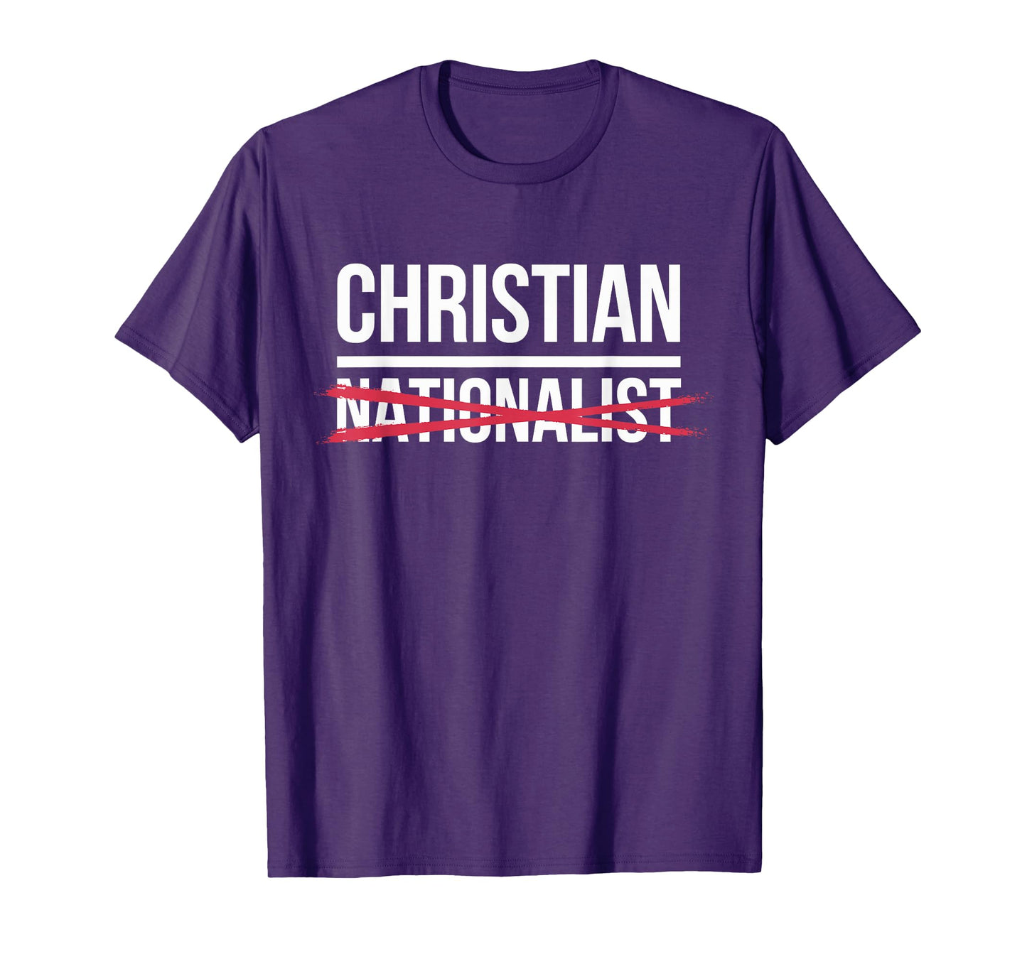 Faithful Believers Against Christian Nationalism Unisex-Adults T-Shirt, Black, Small, Short Sleeve, Modern, Politics, Christian, Faithful Believers