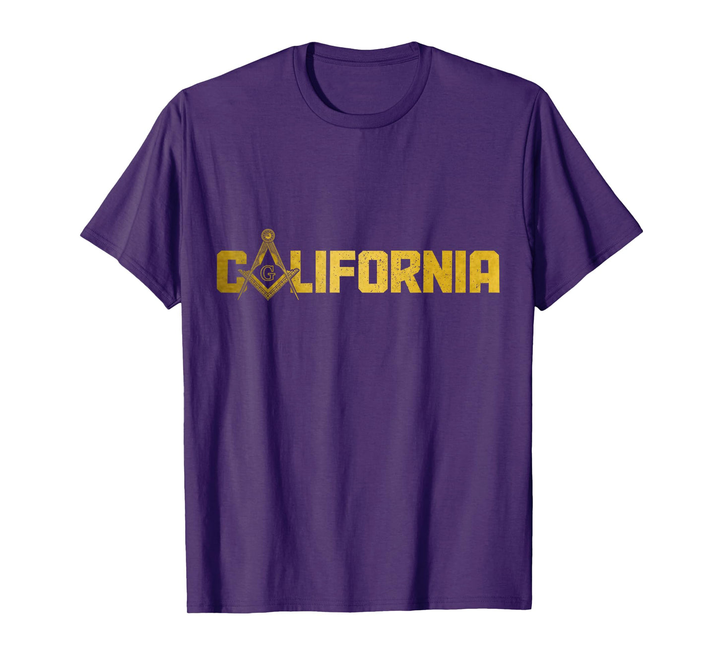 California Mason Freemason Masonic Square & Compass T-Shirt