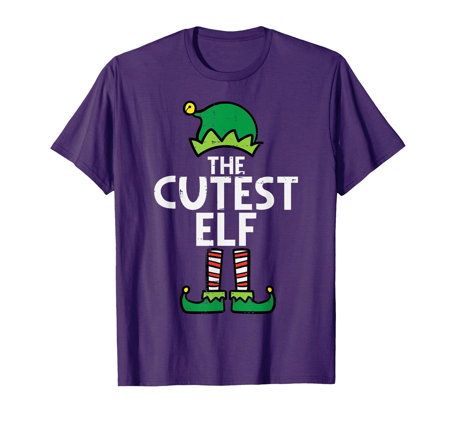 Christmas The Cutest Elf Xmas Family Matching Boys Girls Kid T-Shirt