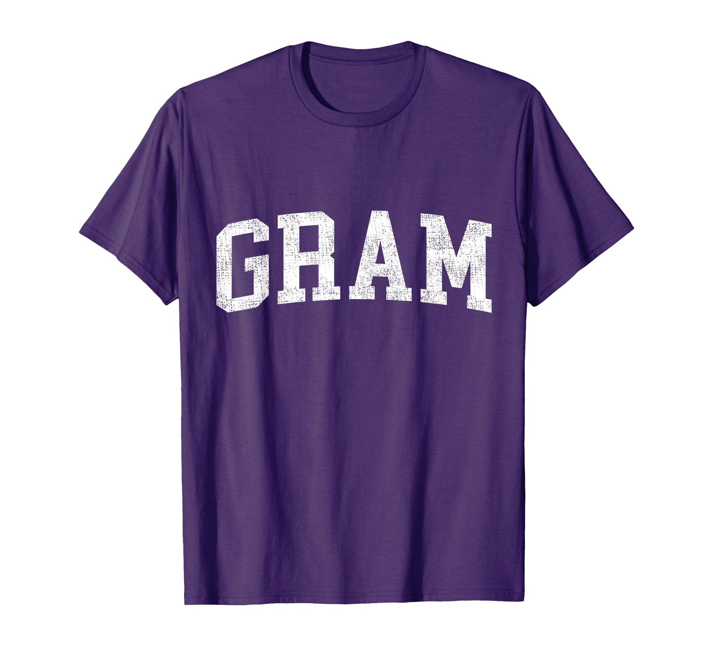 Gram Classic Bold Font Gram Birthday Gift T-Shirt, Small, Black