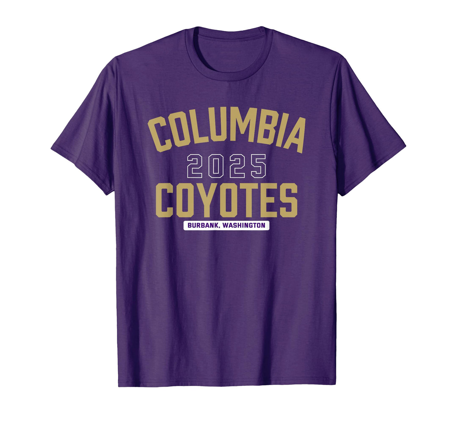 Columbia Coyotes Burbank, Washington 2025 T-Shirt