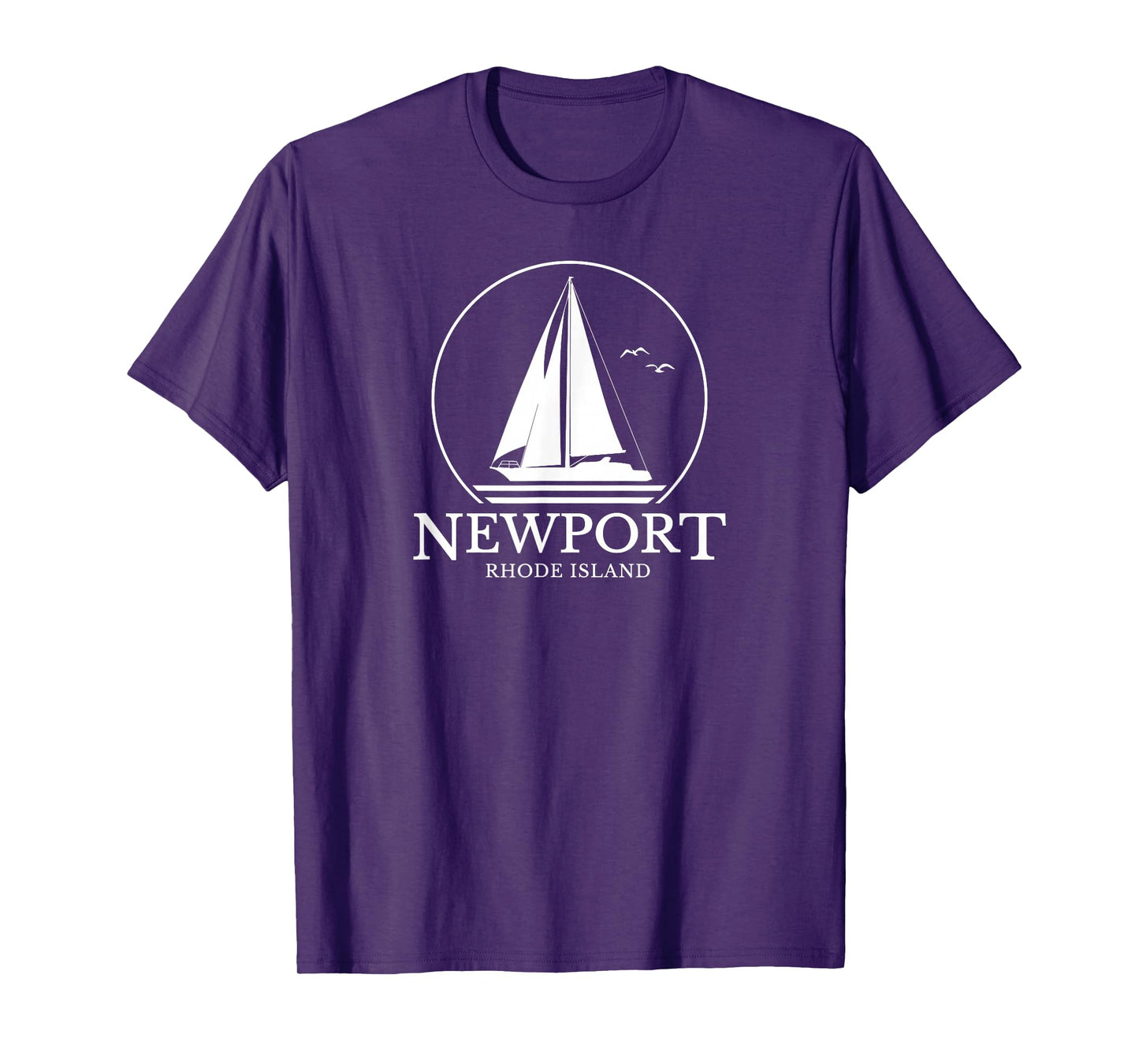 Newport Rhode Island Sail Boat Mens Womens Souvenir Sailing T-Shirt