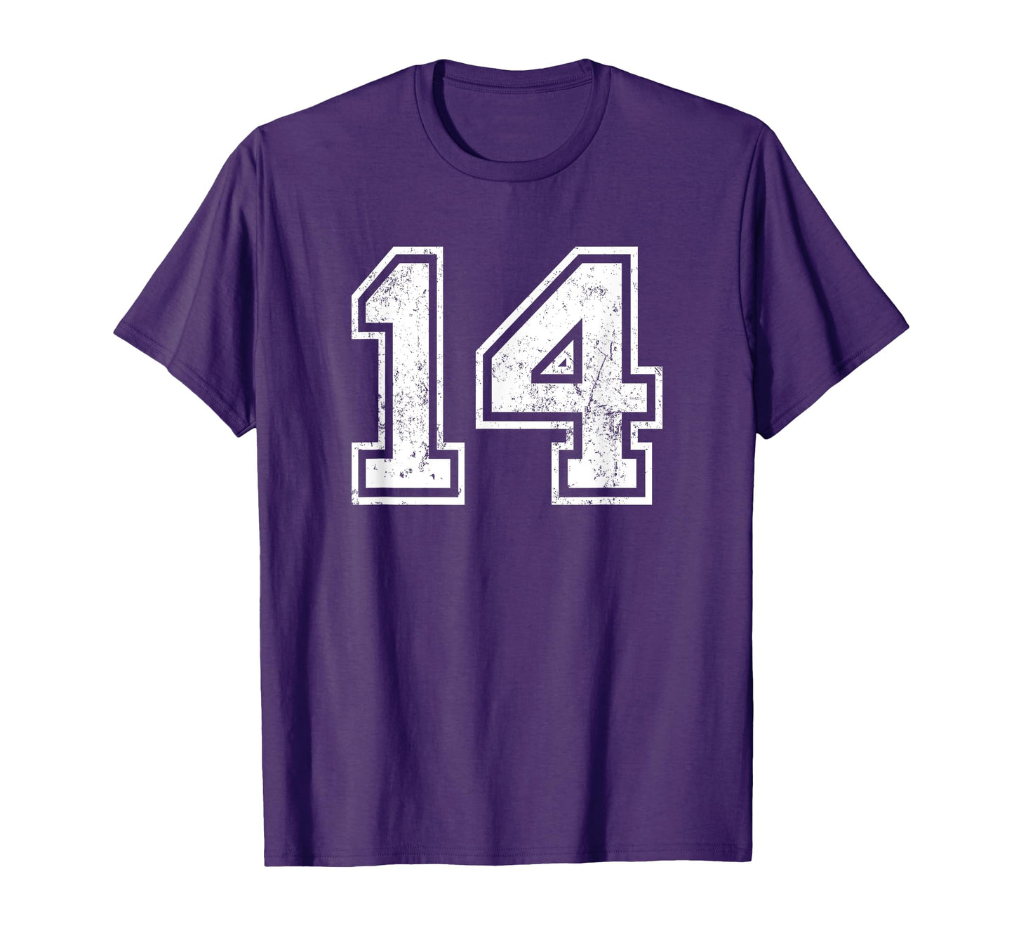 Vintage Sport Number 14 Fourteen T-Shirt
