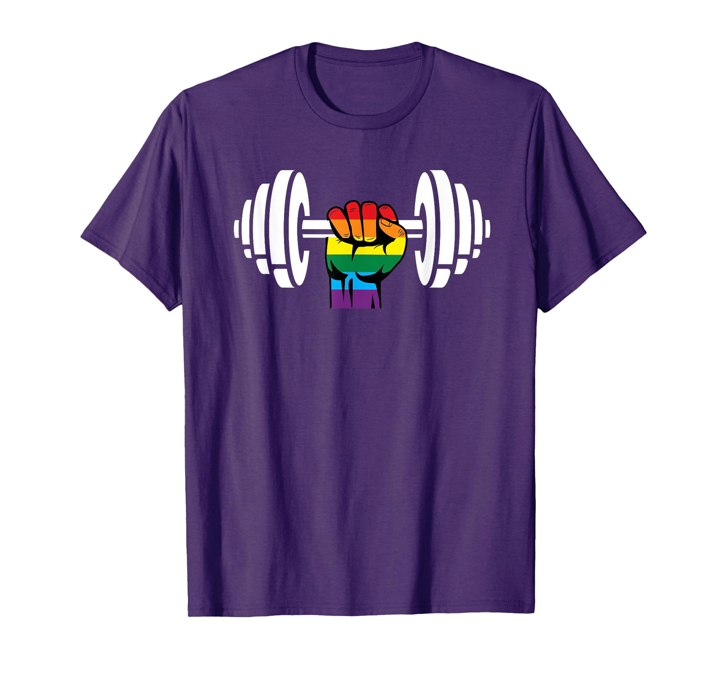 Gay Pride Gym Design Rainbow flag T-Shirt