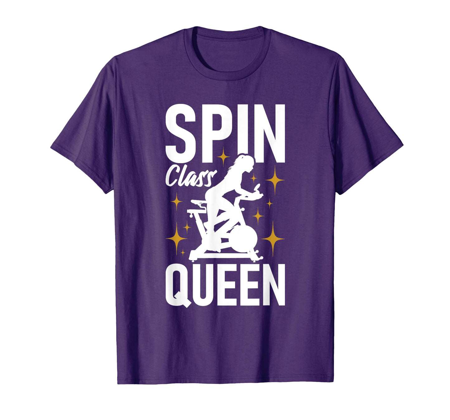 Spin Class Queen - Cyclist Lover Indoor Spinning Gym Fitness T-Shirt