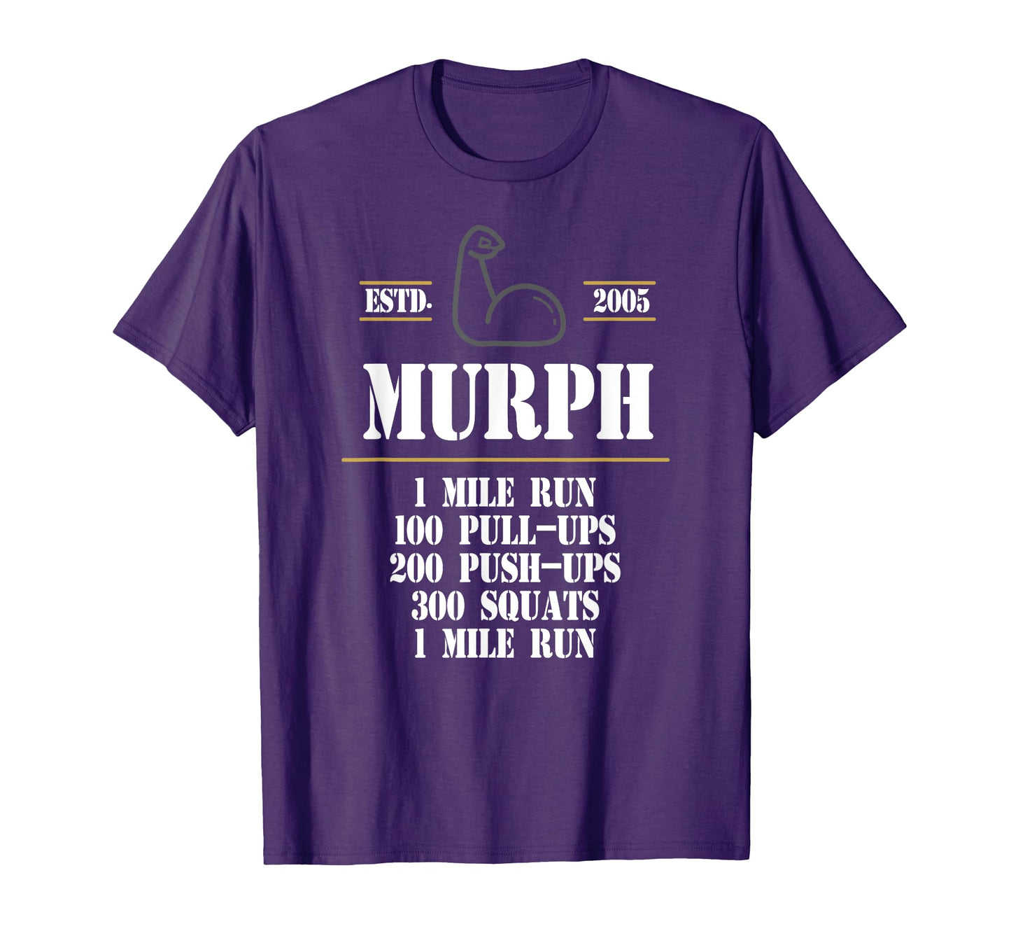 Murph Workout Exercise Challenge Patriotic WOD Gift T-Shirt T-Shirt