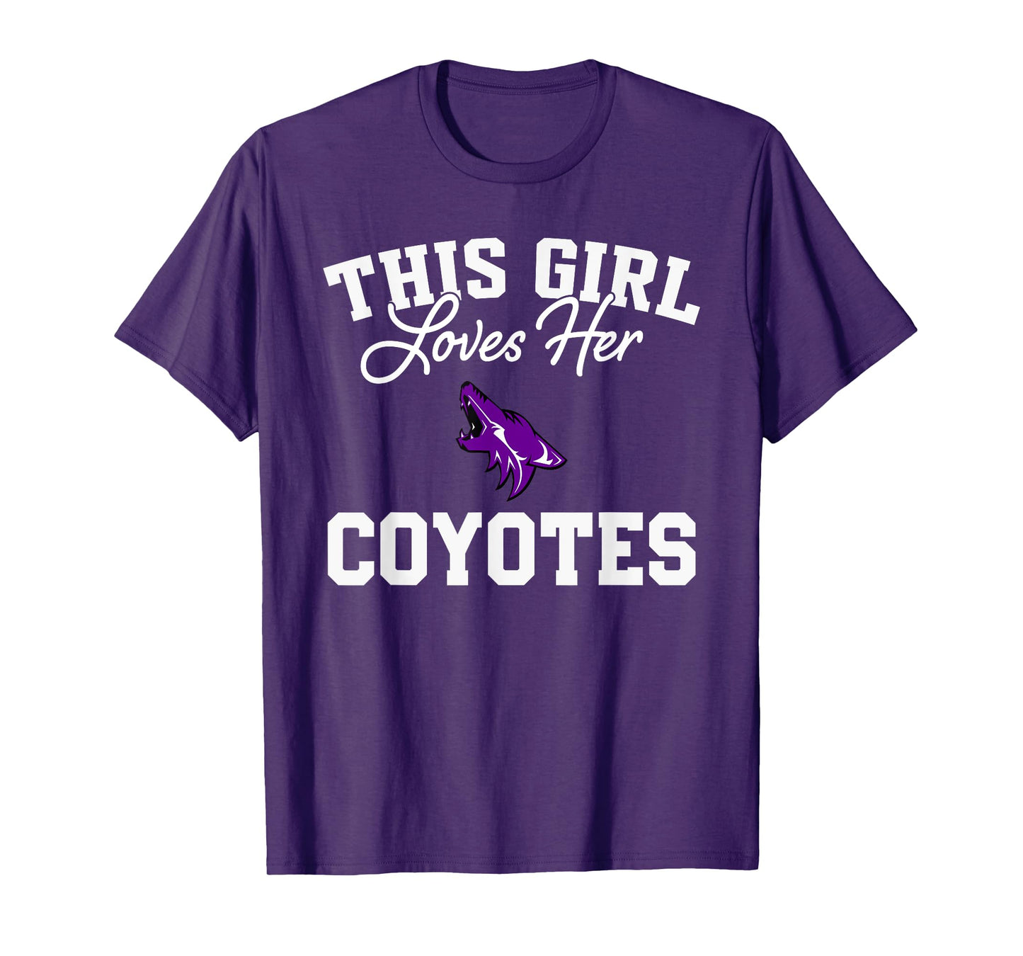 Anna Coyotes Logo This Girl Loves Her HS T-Shirt