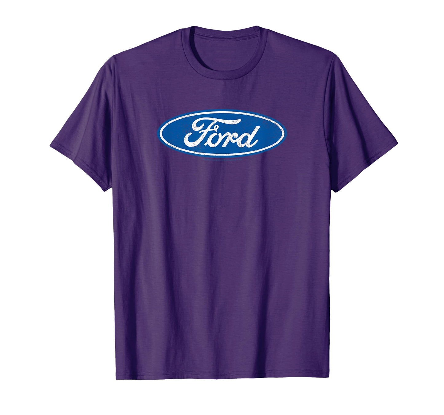 Ford - Distressed Blue Oval Logo T-Shirt
