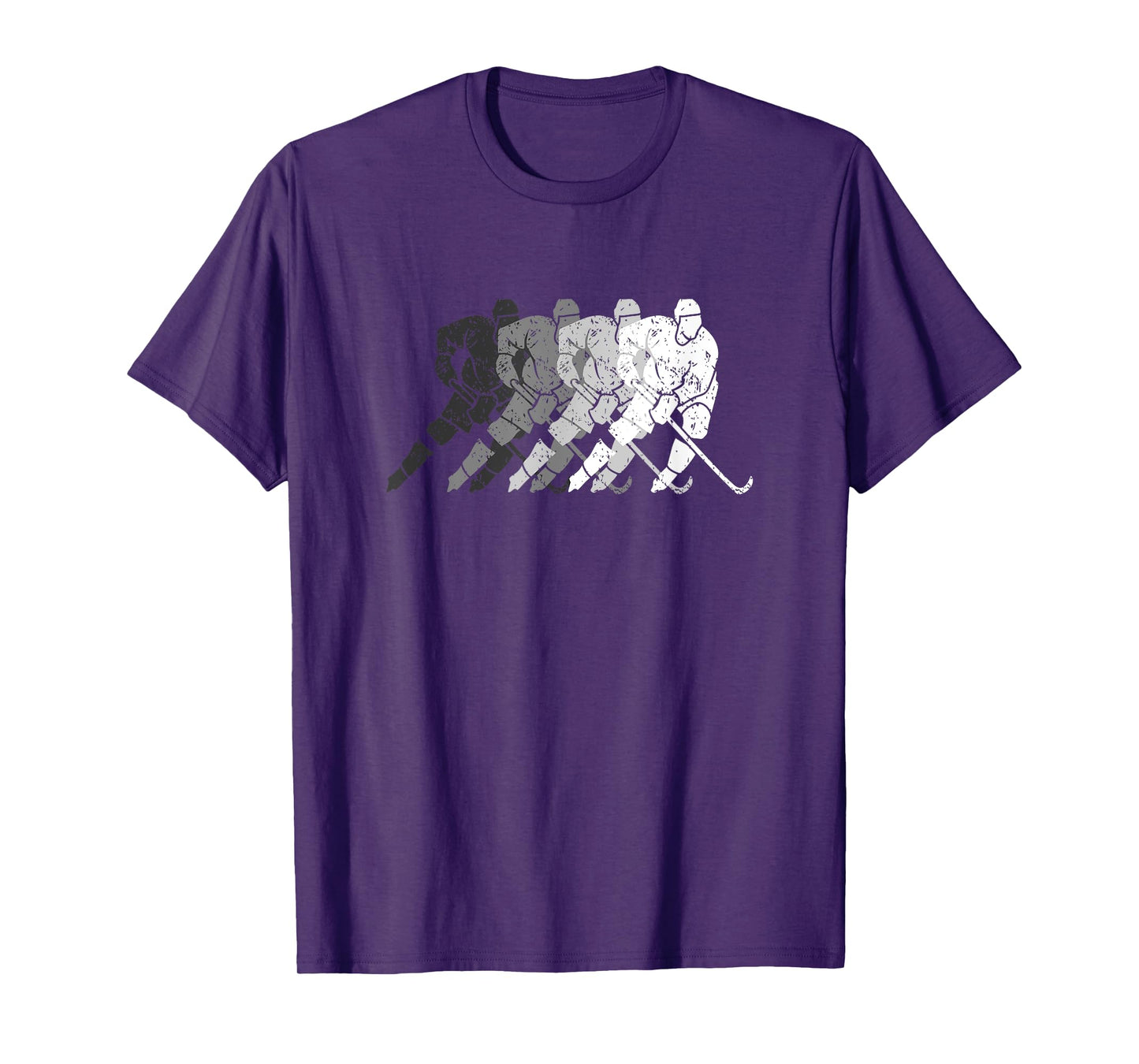 Vintage Hockey Player Gift For Kids Men Women Wintersport T-Shirt