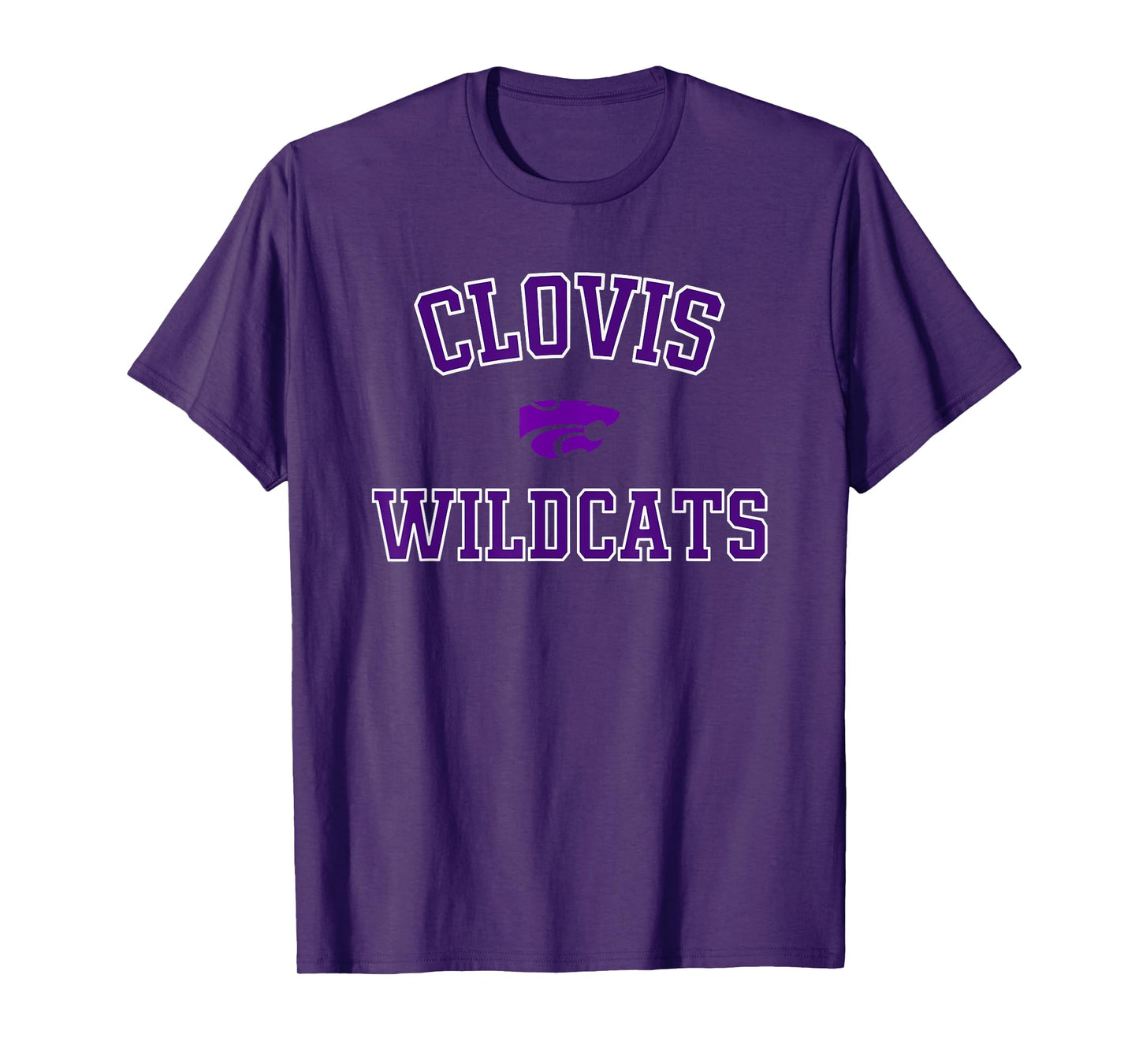 Clovis Wildcats Logo Varsity HS T-Shirt