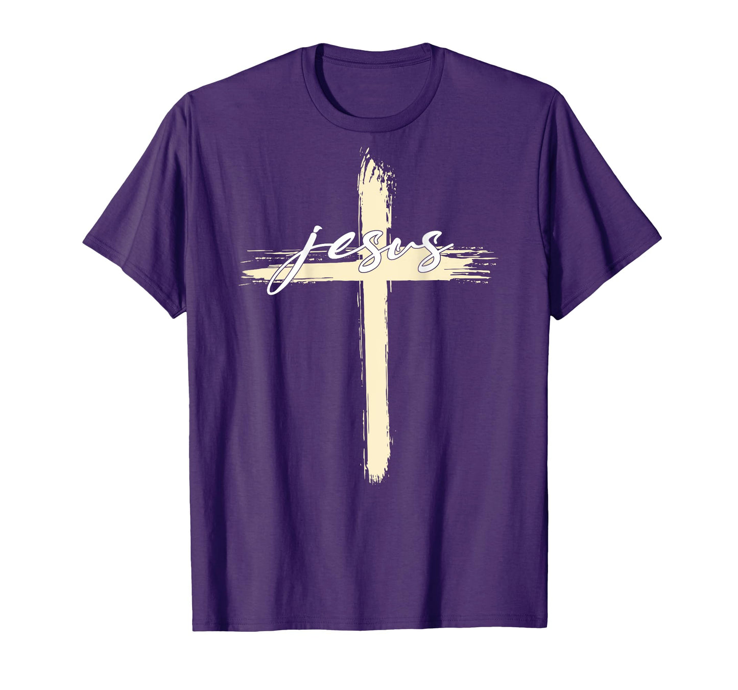 Faith in God motivation Apparel Jesus Cross (on back) T-Shirt