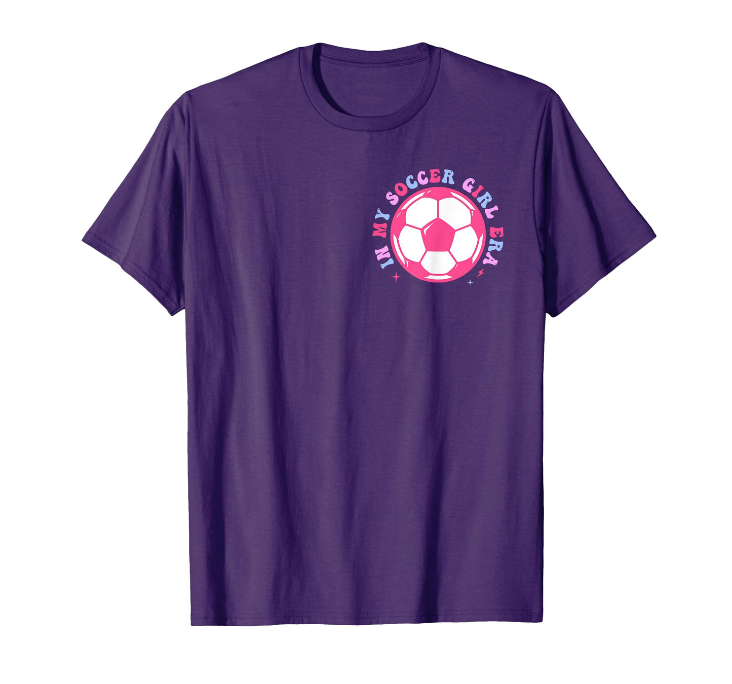 In My Soccer Girl Era Retro Groovy Soccer Girl 2 Sided T-Shirt