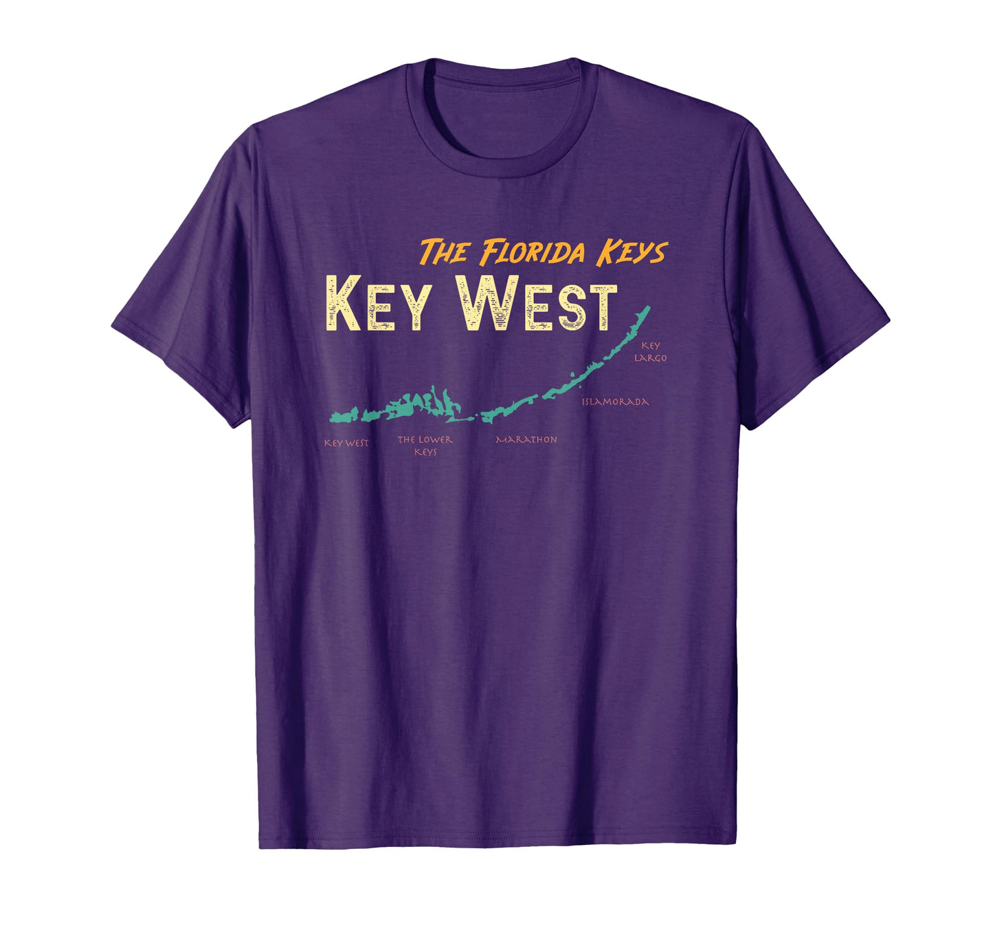 Florida Keys Map Key West T-Shirt
