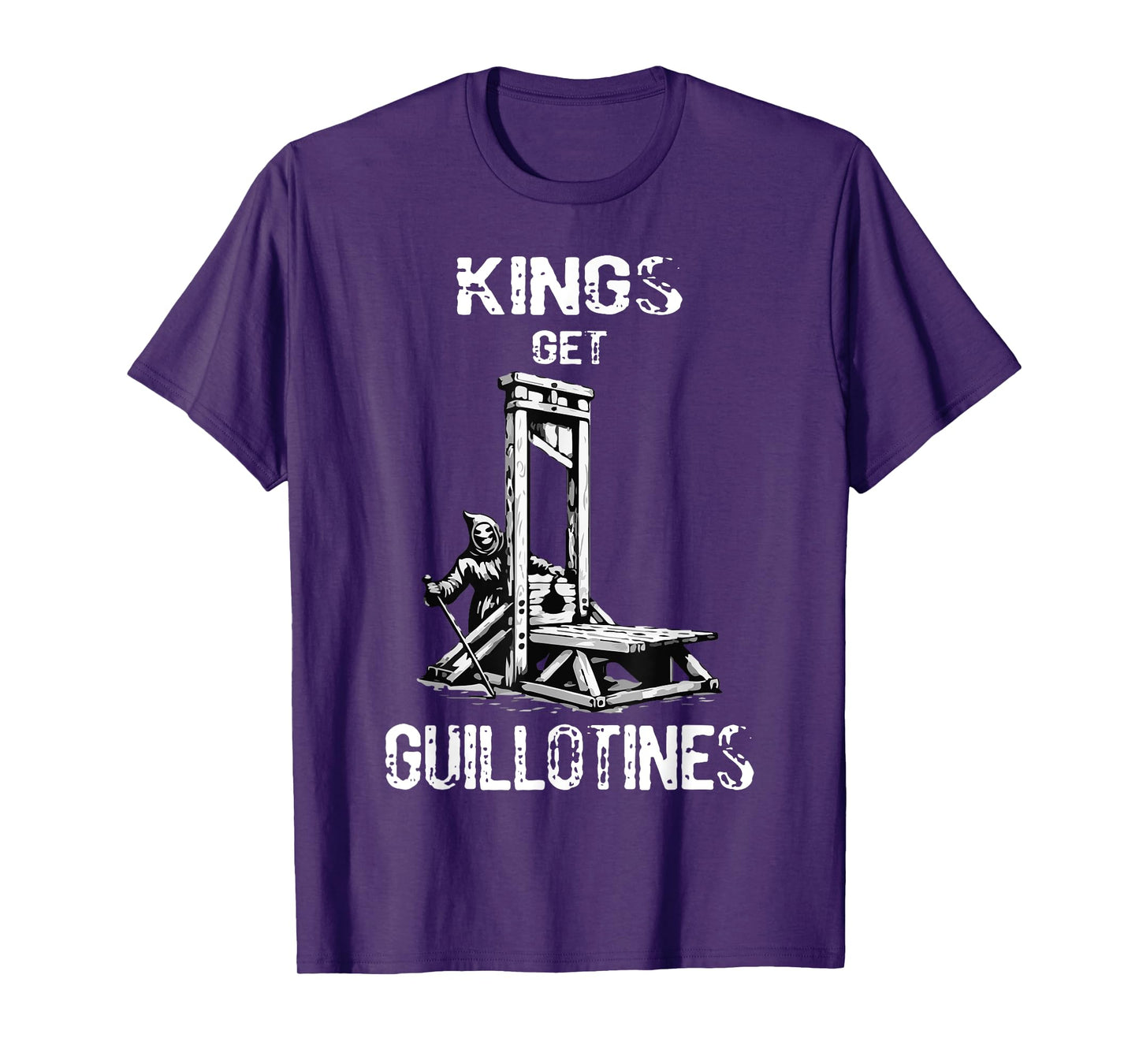 Funny Kings Get Guillotines Kings day Kings vintage T-Shirt