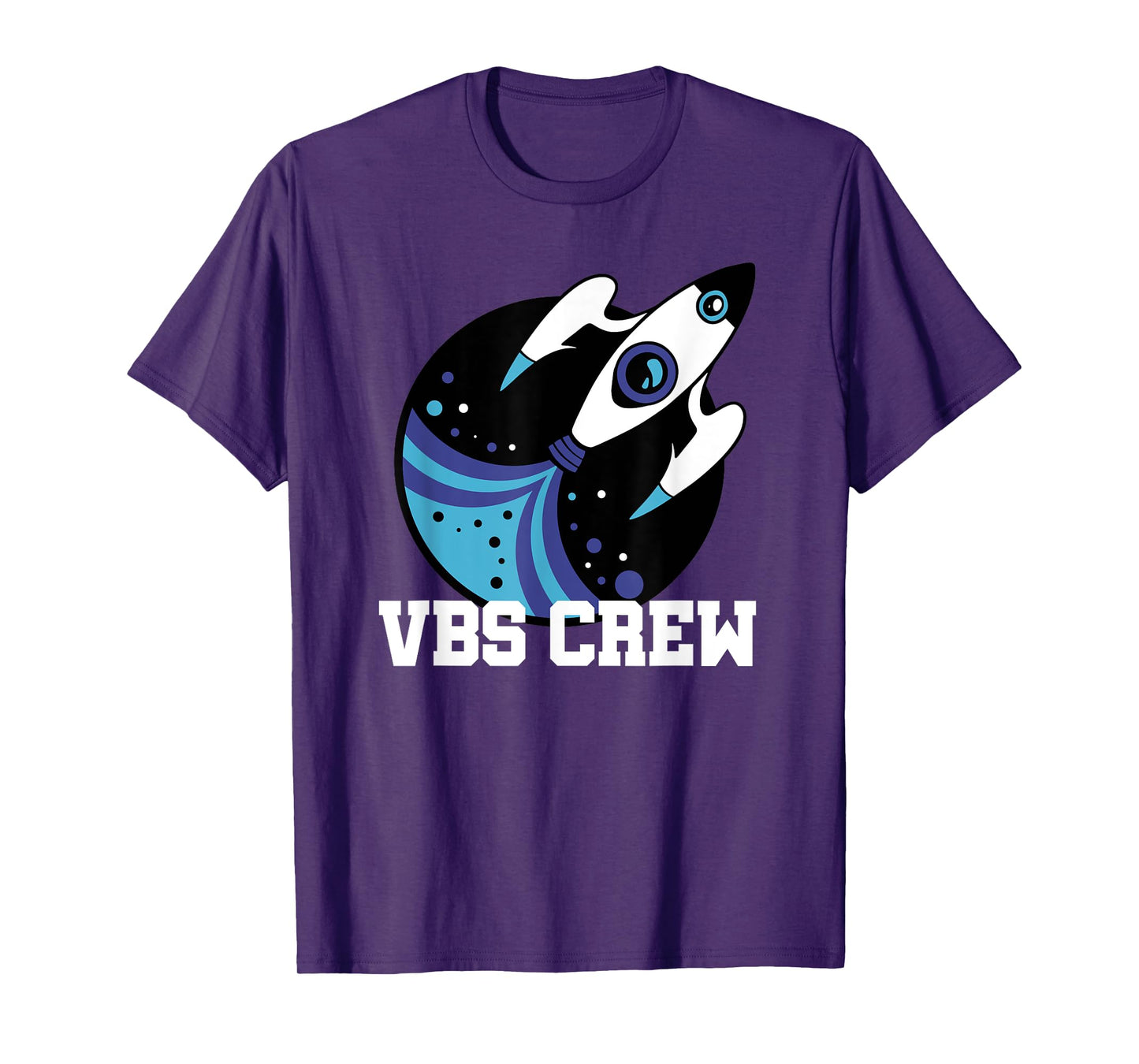 I Love VBS 2025 Space Crew Vacation Bible School Rocket T-Shirt